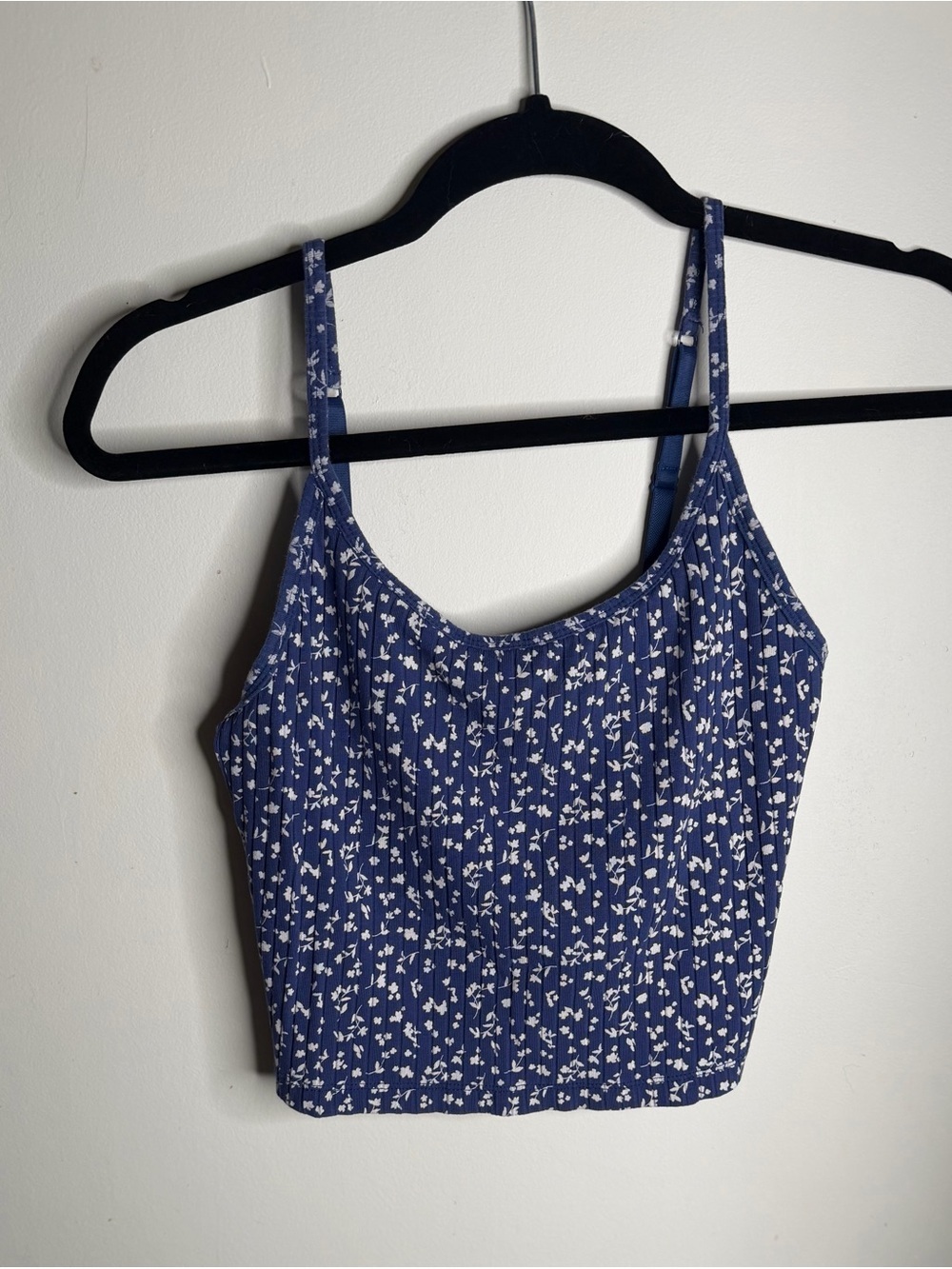 Old Navy Blue Floral Smocked Cami